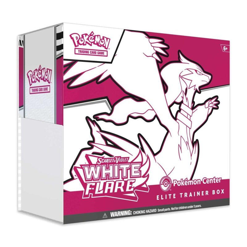 White Flare Pokémon Center Elite Trainer Box factory sealed Scarlet & Violet Pokémon TCG