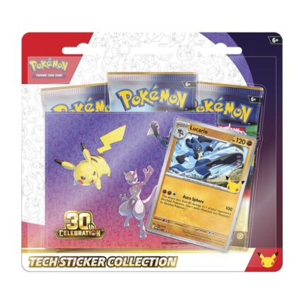 30th Tech Sticker Collection Lucario Pokémon TCG Factory Sealed